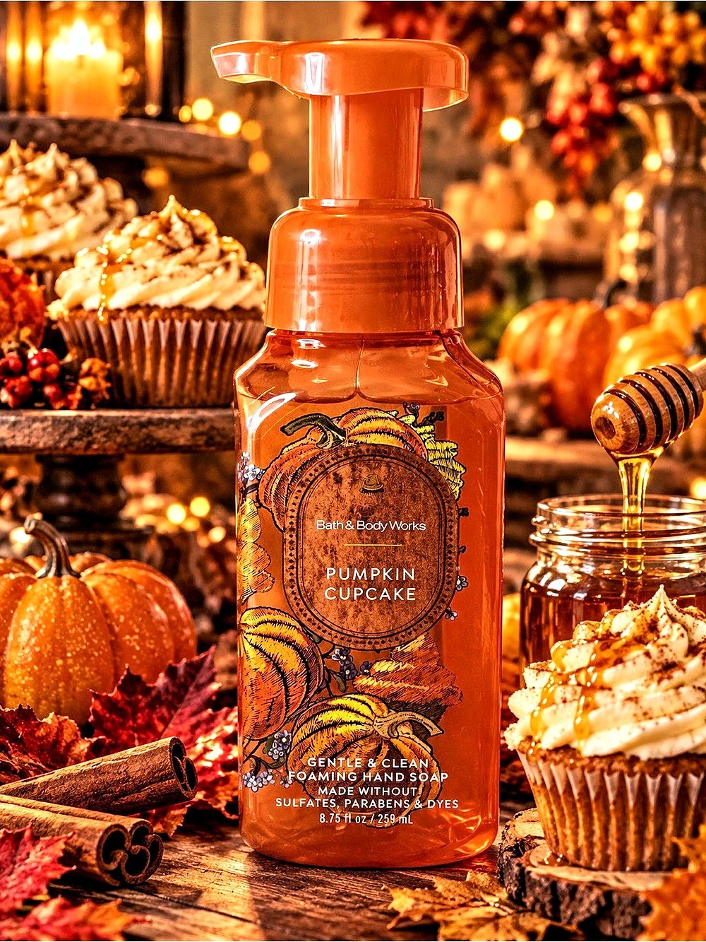 Bath & Body Works Pumpkin Cupcake Foaming Hand Soap Fall 8.75 oz